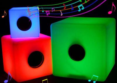 China Illuminated Glow Bluetooth LED Music Cube Rechargeable With Colorful Lighting Changing for sale