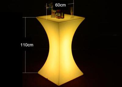 China Modern Light Up Cocktail Tables Wireless Led Portable Cocktail Bar For KTV / Cafe Shop for sale