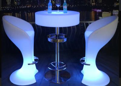 China Remote Control Illuminated LED Cocktail Table IP54 With Lithium Battery for sale