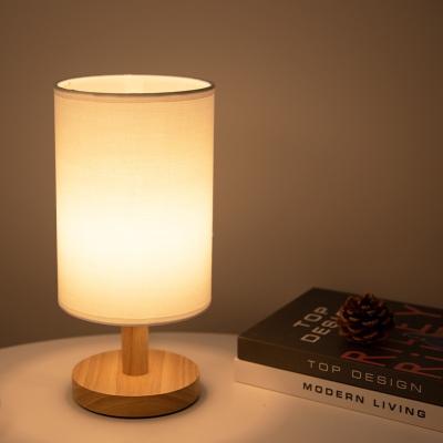 China Modern USB Powered Modern Nordic Wooden Table Lamp Night Light For Bedroom Illumination Warm White Gift Bedside Kids Room Wooden Decor for sale