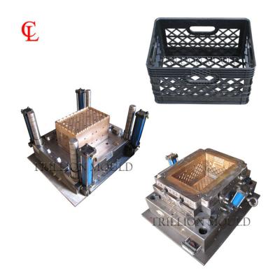 China Plastic Plastic Vegetable Crates Mould Stackable Plastic Mold Milk Crate Injection Mold for sale