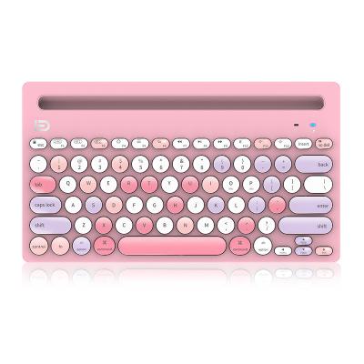 China Best Selling 2.4Ghz BT Optical Mini Keyboards Slim Dual Mode Wireless Keyboard for sale