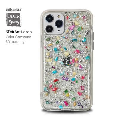 China Designer Shockproof Clear Luxury I12 Diamond Mobile Phone Back PC Cover Cases For Iphone 13 11 pro max for sale