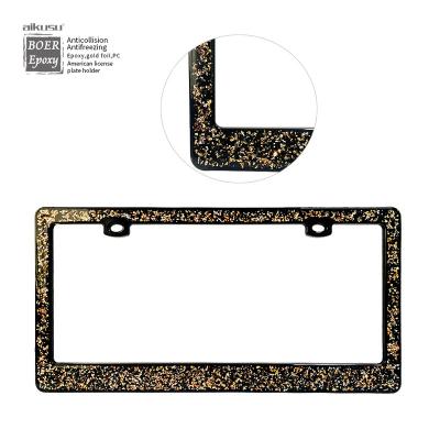 China Low Moq OEM Custom Plastic Car Plate Number Frame Embossed Wholesale for sale