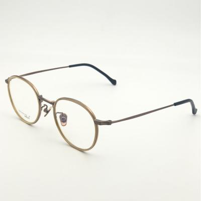 China Blue Light Blocking Titanium Glasses Optical Frame 2021 Computer Glasses Anti Acetate Frames for sale