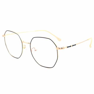 China Square Optical Frames Metal Optical Frame Blue Handcrafted High Quality Hand Made Cut Glasses for sale