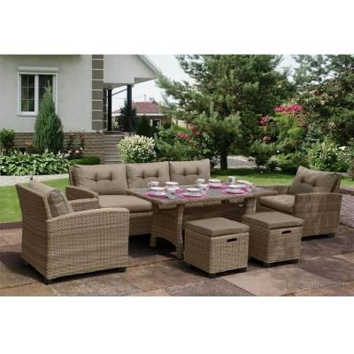 China Modern Couture Outdoor Sofa Set Furniture Rattan Sectional Sofa for sale