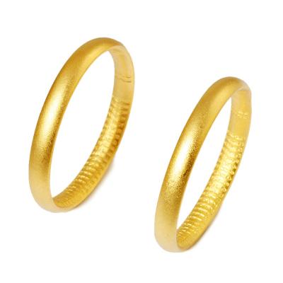 China Simple Fashion Luxury Bracelets Environmental Friendly Gold True Frosted Bracelets For Women Couple Jewelry for sale