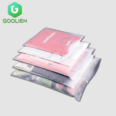 China 100% Biodegradable Custom LOGO Printing Biodegradable Package Frosted Plastic Bag for sale