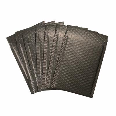 China Shockproof/Tearproof Padded Envelopes/Waterproof Matte Black Metallic Padded Mailer Mailers Foil Poly Bubble Mailer Mailer Envelopes for sale