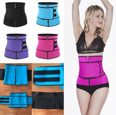 China Breathable Private Label Girdle Women Neoprene Waist Trainer Plus Size Slim Adjustable Body Shaper Girdles Corsets for sale