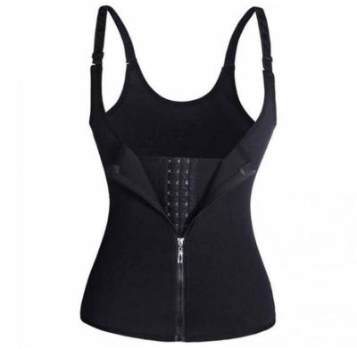 China Women's breathable body with 3 layers wicking corset zipper abdomen yard corset neoprene for sale