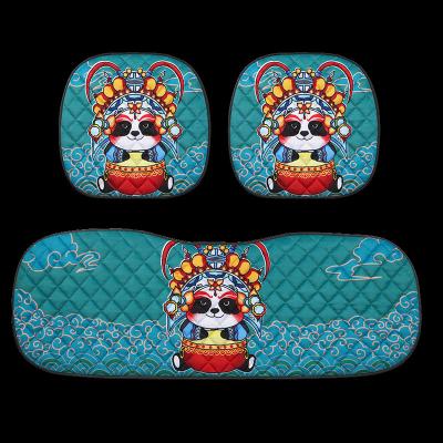 China Chinese Style Mandala Design 3 PCS Polynesian Tribal Car Seat Cover Assesories Cute Car Seat Cover for sale