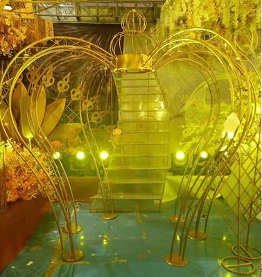 China Hotel .restaurant .banquet. New Style Home.Wedding Celebrate Iron Art Props Crown Princess Pavilion Marriage Decorate Stage Decoration Ornaments for sale