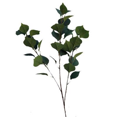 China Hotel .restaurant .banquet. Green plant simulation bodhi leaf artificial flower tree decoration home photography props wedding decor backdrop for sale