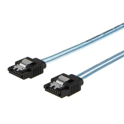 China SATA 6.0 GBP 7pin Female Revision 3.0 Super Speed ​​SATA III Straight To Right Angle Female Data Cable With Locking Latch for sale