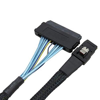 China Internal Server Device Mini SAS 36-Pin SFF-8087 Male To Female SAS 32-Pin SFF-8484 Cable for sale