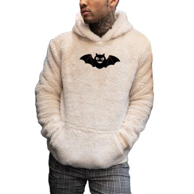 China New Amazon men's hoodie viable for fall/winter: bat print plush hoodie for sale