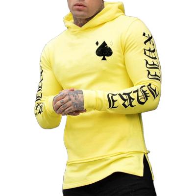 China Anti-wrinkle Amazon yellow men's hoodie new hip hop pocket pullovers men's jacket for sale