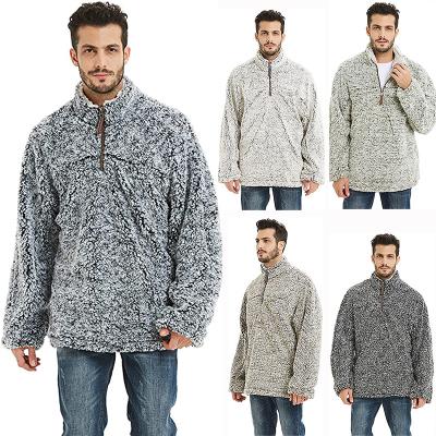 China Anti-wrinkle Summer Autumn/Winter Ba Hoodie 1/4 Zipper European Lamb Plush Long Sleeve Hoodie for sale