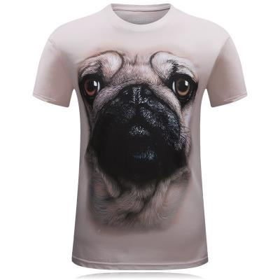 China 2022 New Anti-wrinkle 3D T-shirt Men's 3D T-shirt Personality Round Collar Short Sleeve Bold T-shirt for sale