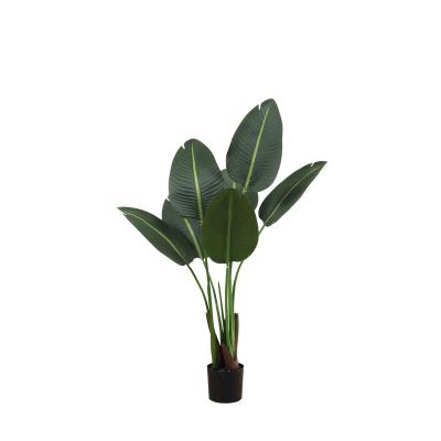 China 90cm plastic artificial traveler banana is used for indoor artificial tree green decoration artificial tree for home artificial plant for sale