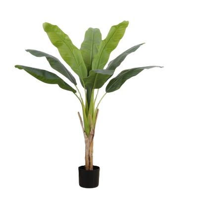 China Type: Decorative Plant Home 120cm Potted Banana Tree Plants Indoor Green Plants Nearly Natural Artificial Potted Leaf Plants Artificial Banana Tree for sale