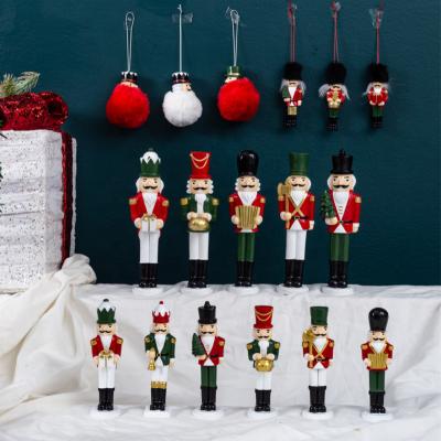 China Resin Christmas Nutcracker Polyresin Christmas Decoration Hanging Ornament for sale