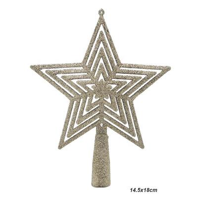 China Christmas Star Plastic Spooner Tree Decoration Christmas Tree Top Ornament for sale