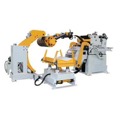 China RUIHUI MAC4-800F Steel Stock Decoiler Straightener Feeder 3 in 1 Machine for sale