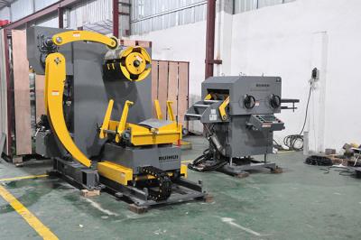 China Metal Roofing Leveling Decoiler Straightener Feeder Machine , High Speed NC Feeder for sale