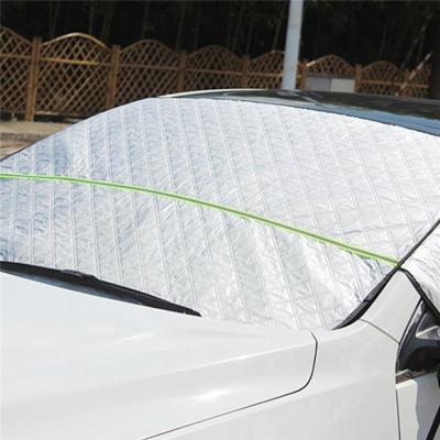 China Wholesale Durable Car Accessories Sun Shade Printing Front Gear Windshield Car Sun Cover Half Shade Car Windshield Shade for sale