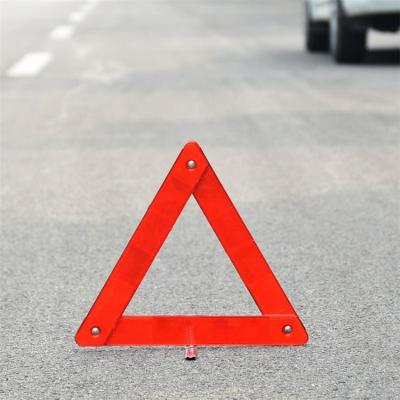 China Design Emergency Use Car Safety Sign Equipment Traffic Road Signs Folding Red Reflective Warning Triangle For Sale for sale