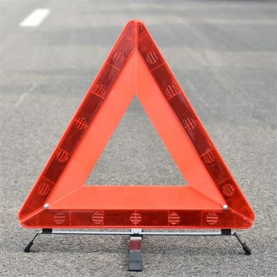 China Folding Design Emergency Use Car Safety Sign PVC Traffic Road Signs Reflector Reflective Warning Triangle for sale