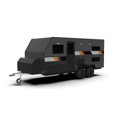 China Travel trailer Australian standard luxury off road toy transporter caravan rv motorhome for motorcycle for sale