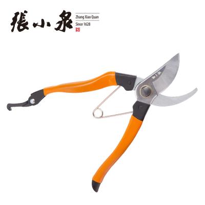 China Anti-slip Handle Zhang Xiaoquan Tree Trimming Shears Scissors with Orange Handle Pruning Gardening Secateurs for sale