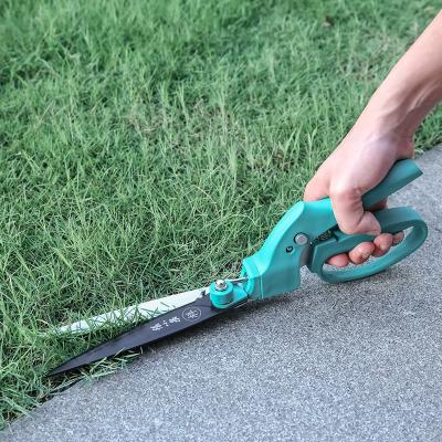 China Custom Plastic Grip Handle Anti-Slip High Carbon Steel 360 Degree Rotation Grass Shear for sale