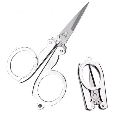 China Household Travel Universal Stainless Steel Portable Cutting Folding Scissors for sale