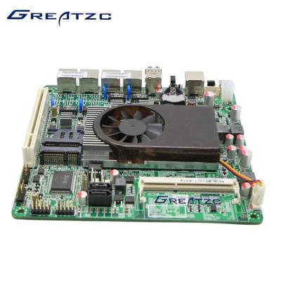 China Dual Core Quad LAN Motherboard , Fan Version Intel Atom D525 Motherboard for sale