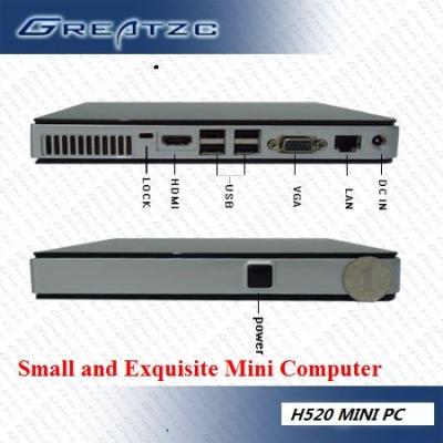 China HD Ultra Small Mini PC Computer With INTEL ATOM D525 Dual Core CPU for sale