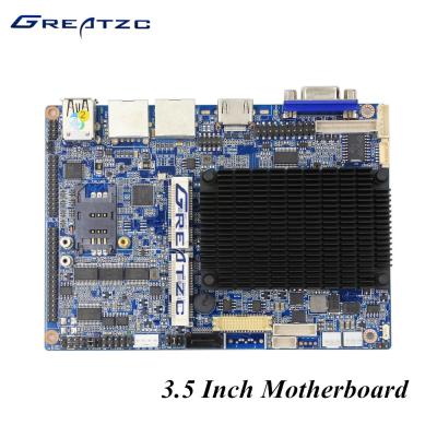 China N2807 VGA HDMI LVDS cartão-matriz Fanless do PC de 3,5 polegadas com 6 o LPT do LAN GPIO de COM 2 à venda