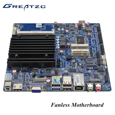 China Cartão-matriz Fanless do Quadrilátero-Núcleo de Celeron J1900 DDR3 com o entalhe de MPCIE MSATA SIM à venda