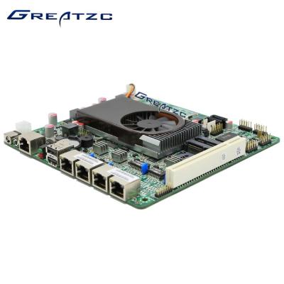 China Mini-ITX-Brandmauer-Viererkabel LAN-Motherboard für 4 Netzwerkkarte-Bretter LAN DC12V vier zu verkaufen