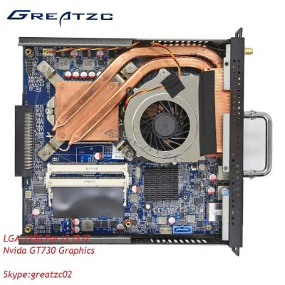 중국 GT 730 열려있는 플러그 명세 PC LGA1150 I3 I5 I7 CPU의 산업 소형 PC 직류 전원 판매용