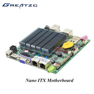 China DC 12V Quad Core Nano ITX Embedded Motherboard With MSATA MPCIE SIM Slot for sale