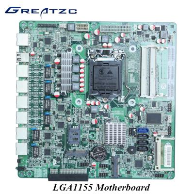 China 6 LAN 4 SATA CF 6 USB Mini LGA 1155 ATX Motherboard 2 COm 2 DDR3L Wifi 3G for sale