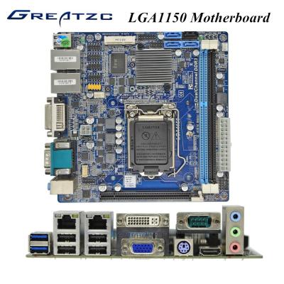 China Advertising Machine Socket LGA 1150 Motherboard With 2 LAN VGA HDMI DVI PCIE 16X for sale