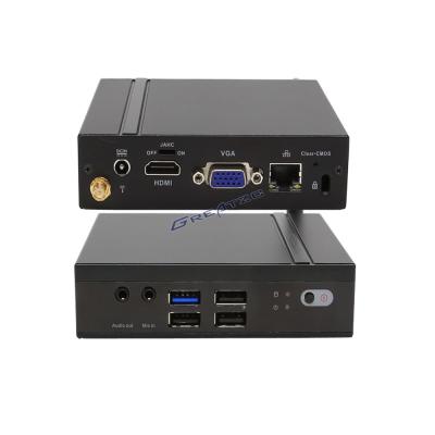 Κίνα Μίνι PC N2807, μίνι υπολογιστής ατόμων Fanless Barebone ITX με το VGA HDMI προς πώληση