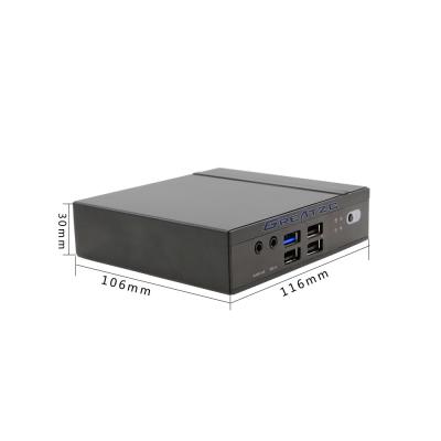 China Integrierter Fanless industrieller Computer Prozessor Celeron N2807, Fanless PC der geringen Energie USB3.0 zu verkaufen