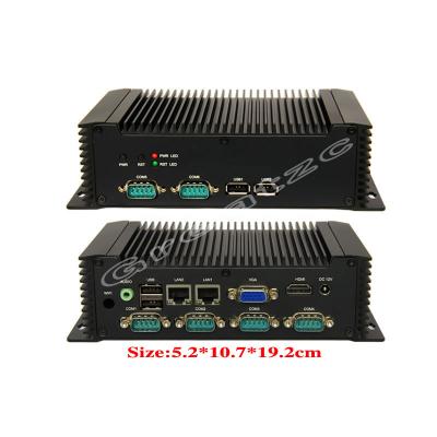 Chine Le double LAN d'Ethernet d'ATOME met en communication les ports industriels Fanless de COM RS232 de l'ordinateur 6 de mini PC à vendre